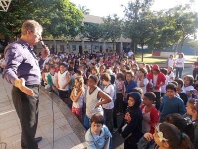 Alunos do Instituto Noroeste de Birigui participam das comemorações do "Dia Mundial da Água"