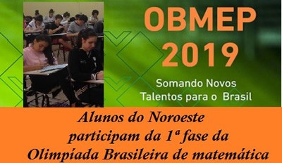 Alunos do Noroeste participam da 1ª fase da Olimpíada Brasileira de Matemática