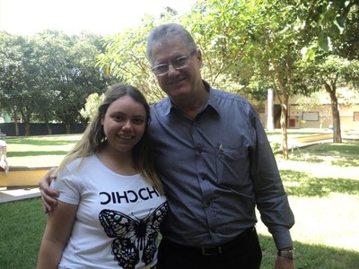 Estudante de Comunicação Social visita o Instituto Noroeste de Birigui