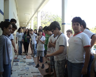 Unidade de Área - Construção do metro quadrado - 6º ano B